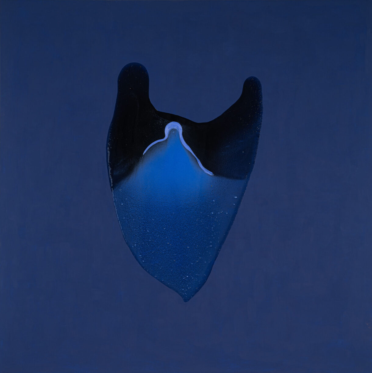 Kami Mierzvvinsk „WOSIUWWBW”, mixed technique on canvas, 180 x 180 cm, 2024
