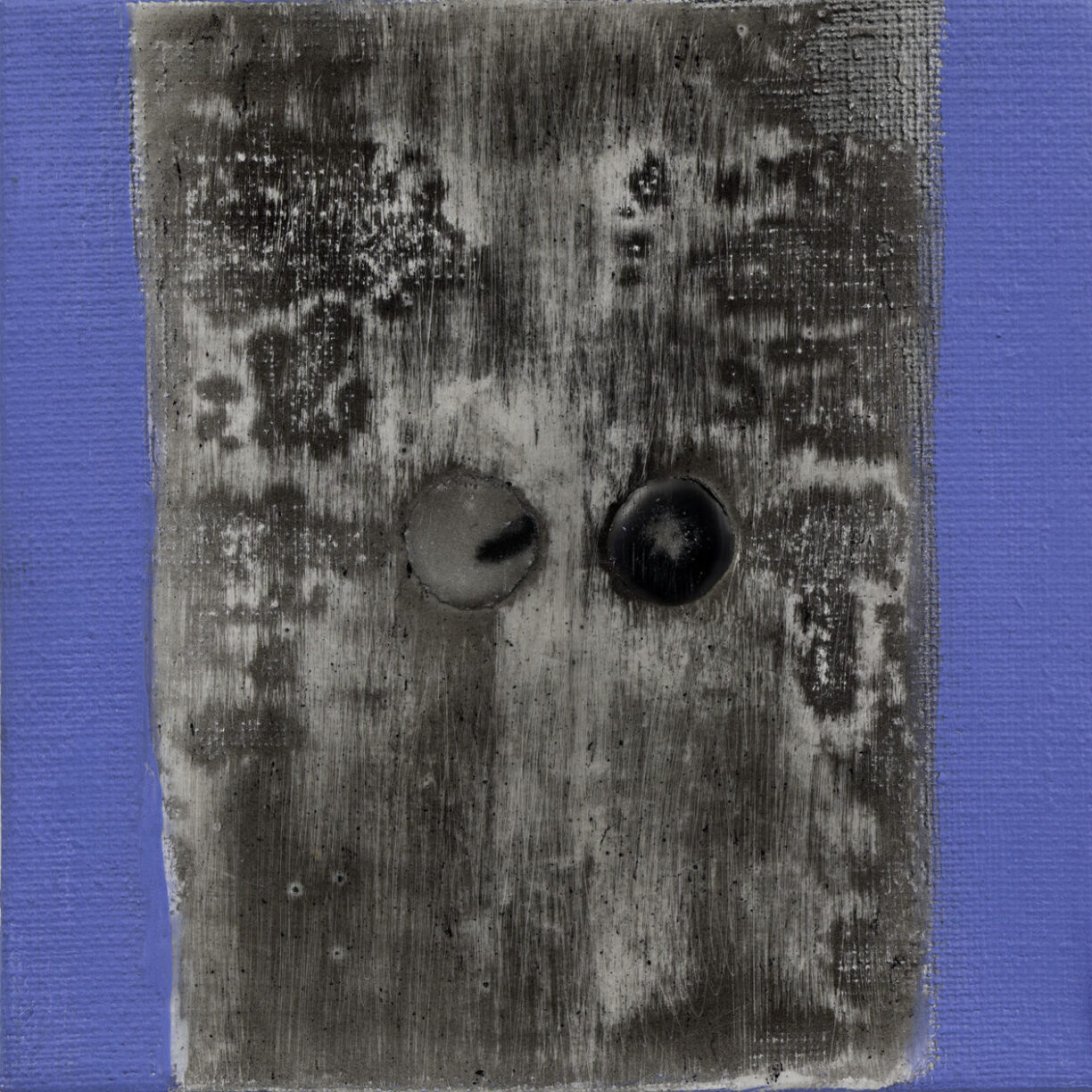 Kami Mierzvvinsk „TMOM”, mixed technique on canvas, 13x13cm, 2021-2025